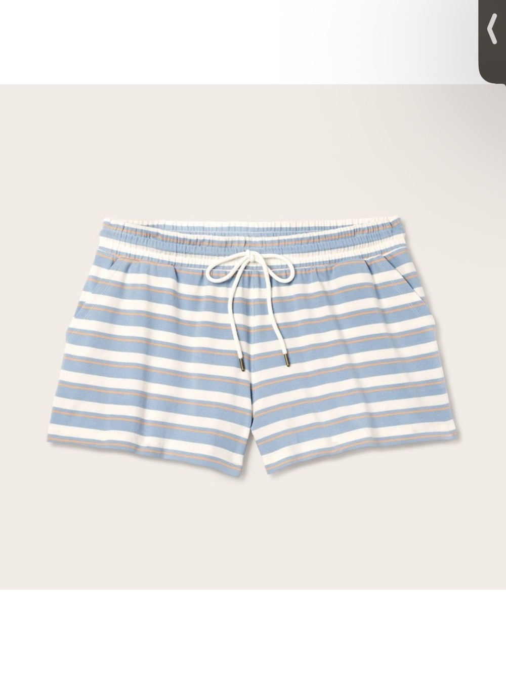 PARKE X TARGET Striped Drawstring Lounge Shorts - Blue & Cream SIZE MEDIUM